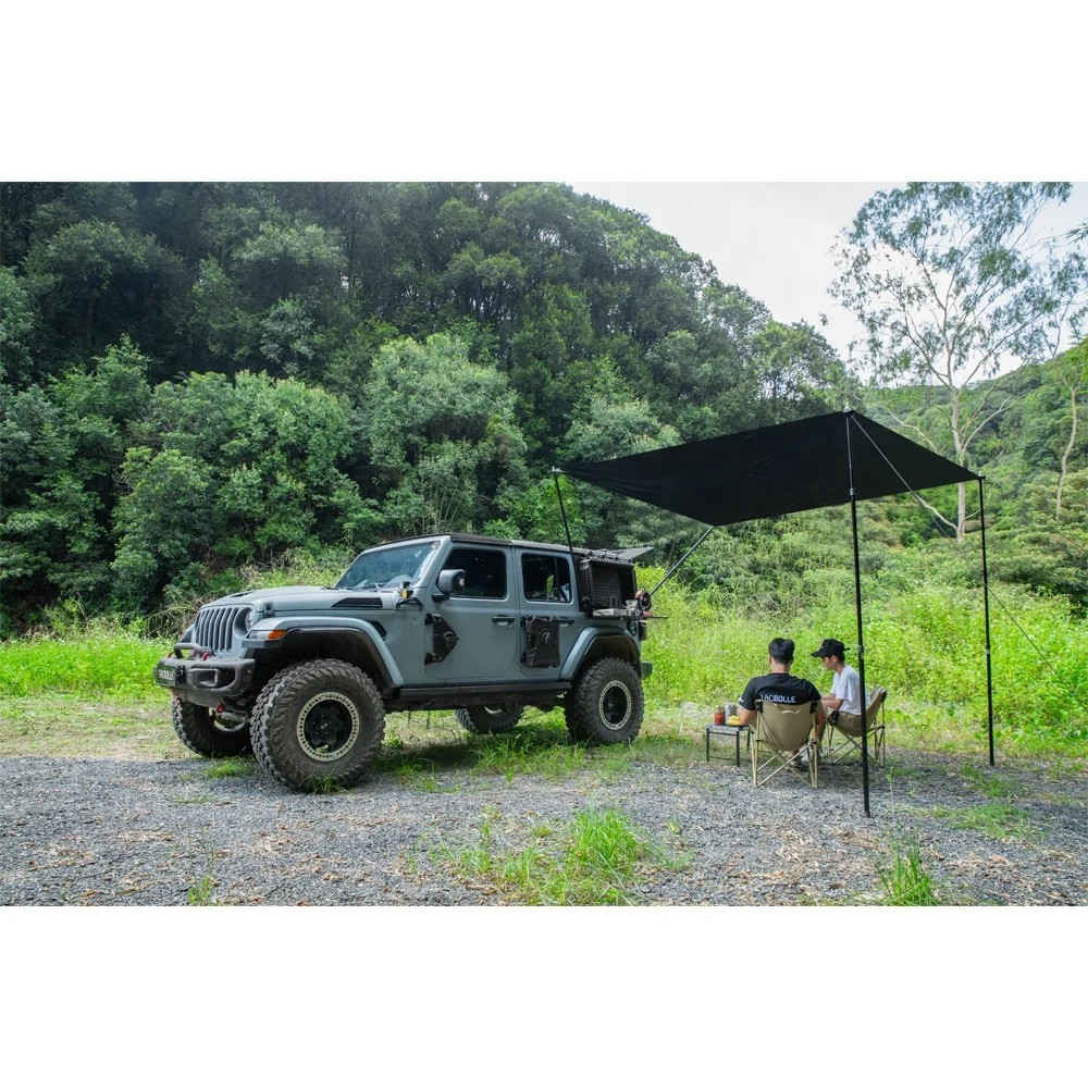 Maiker Tacmolle Series Aluminum Multifunctional Storage Box With Folding Table For Jeep Wrangler JL Accessories