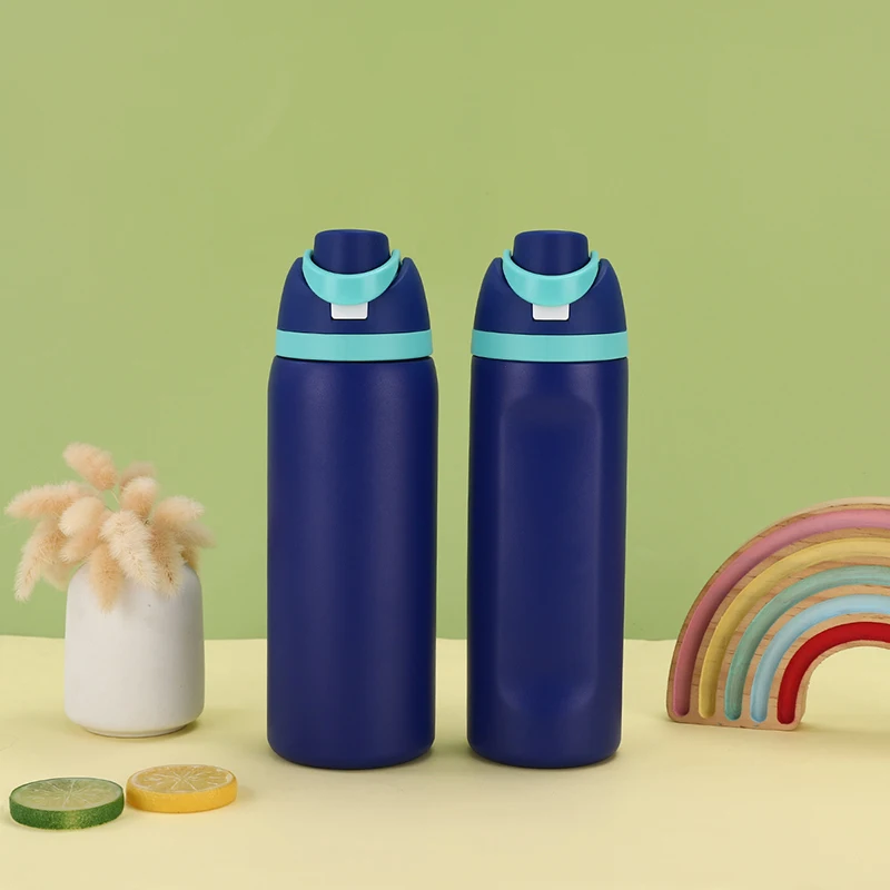 32oz Insulated Stainless Steel Free Sip Water Bottle with Straw for Sports and Travel, BPA-Free, 32oz O Walas Water Bottle