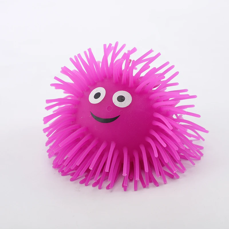 Tpr Flash Octopus Animal Shape Squeeze yo-yo Light Up Glowing Ball Toy