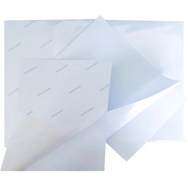 Guangzhou manufacturer self adhesive glossy photo paper 150gsm sticker paper for inkjet printing A3*50sheets