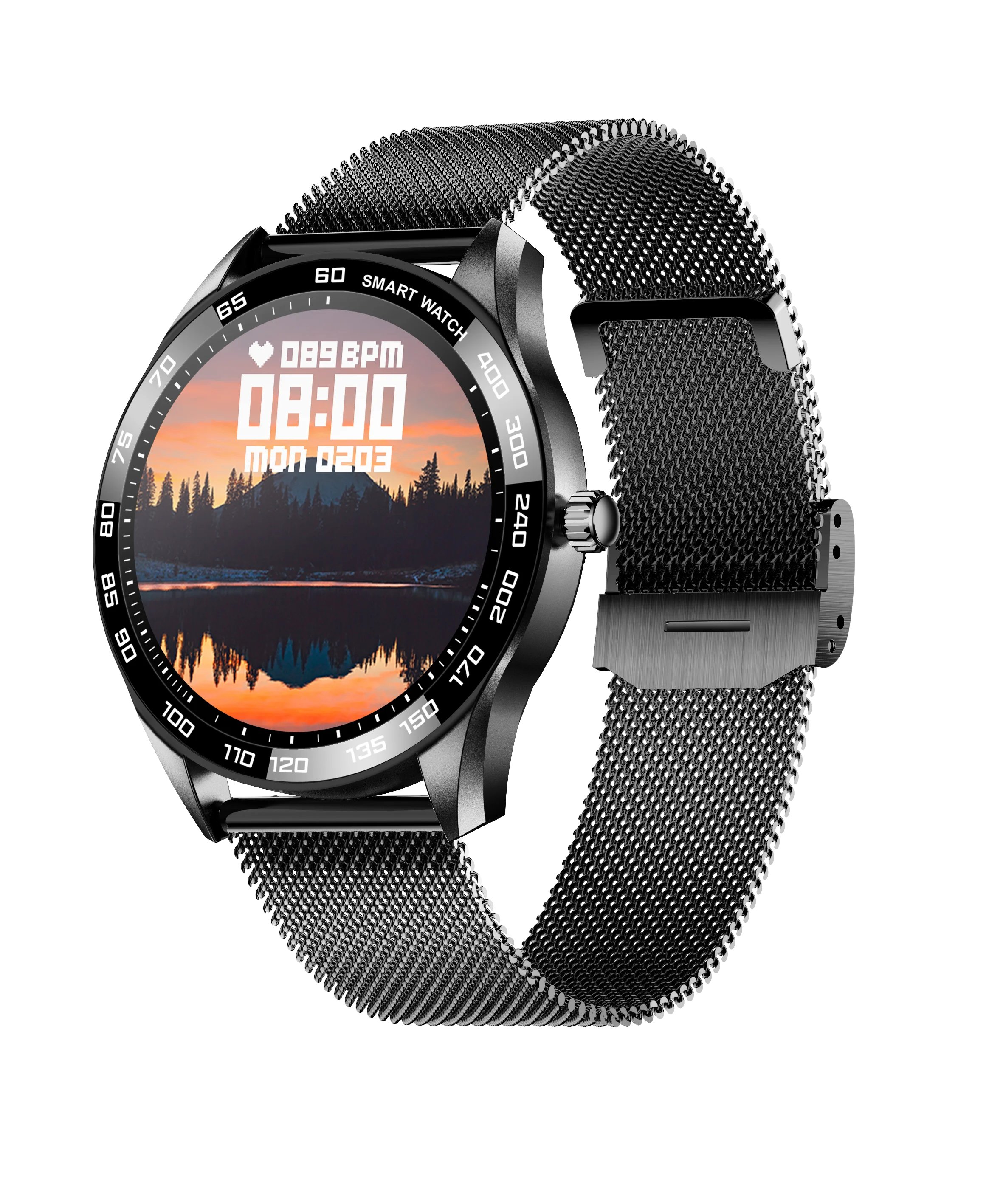 2022 New Arrival LOKMAT MK28 SmartWatch 5ATM IP68 Waterproof Heart Rate Sport Fitness Tracker Smart boat watch smart round