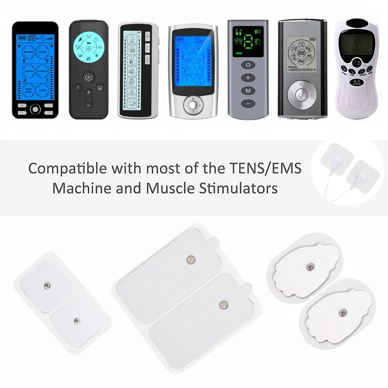 Tens Snap Medic 4 Electrode Machine Replacement Snap Gel In 1 Pads  Tens Unit Muscle Stimulator Tens Electrod