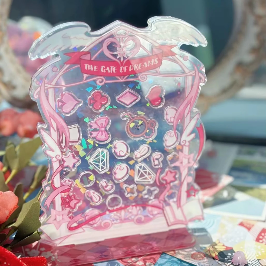 OEM Blue Acrylic Magic Gate Photo Frame Plastic Crafts for Animated Decorative Effect