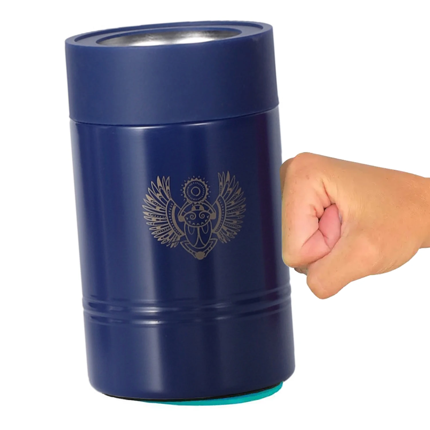 12 унций 3 в 1 опрокидывания вакуумной изоляцией из нержавеющей стали металла с двойными стенками из нержавеющей стали на присоске тонкий может охладитель стакан