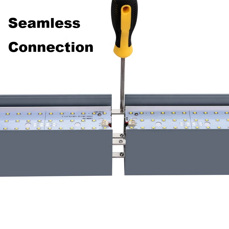 Home Office Studio School Hospital Shopping Mall Lighting DALI Linkable Ceiling Pendant Led Linear Lighting Fixtures