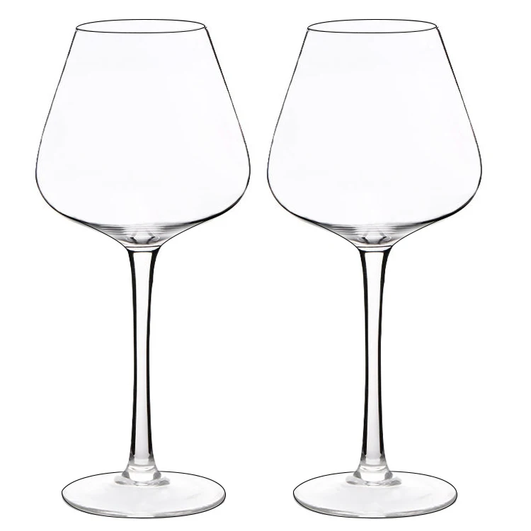 MEIZHILI Classic Hand-blown Crystal Wine Glasses Universal Red Wine Glass set of 2 Bordeaux Glasses Premium Red wine Drinking Gl