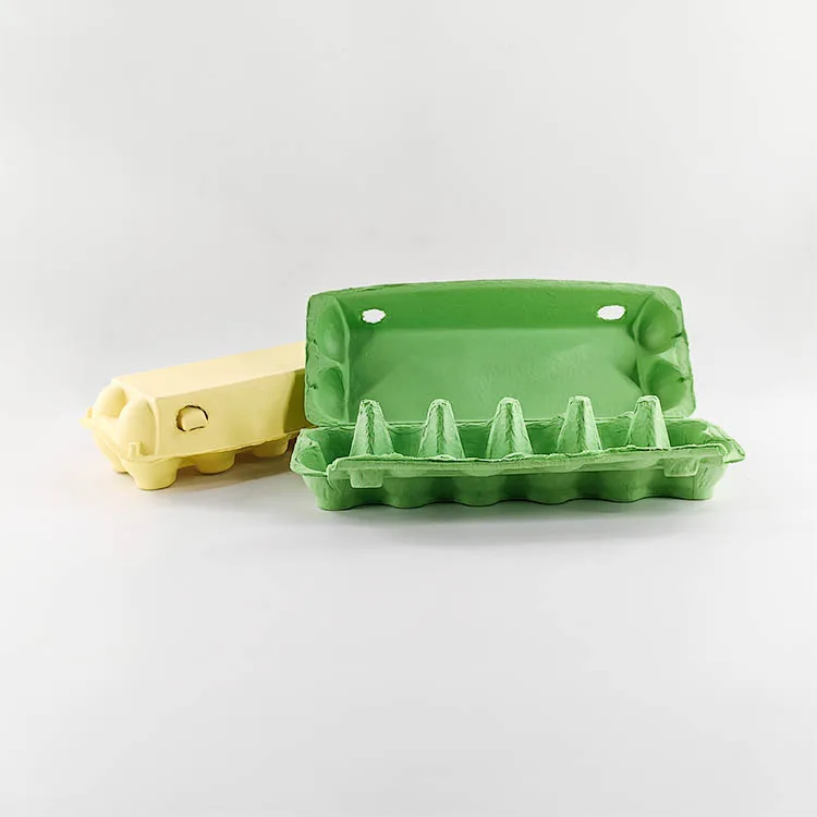 Custom Eco Friendly  Wholesale Factory Biodegradable Molded Packaging Pulp Box Egg Tray