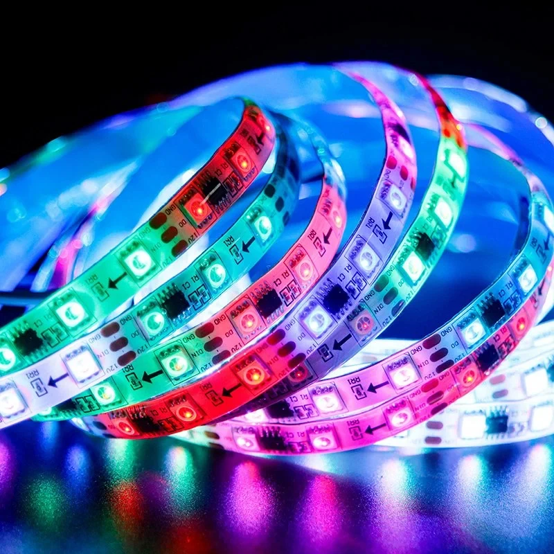 Music Sync App Remote Control USB 5V Bedroom TV PC Backlight Ambient SMD 5050 Led Strip Light 12V Flexible RGB Smart LED Strip