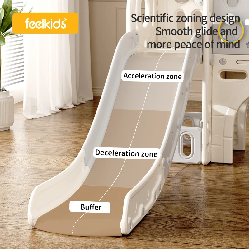 Hot Selling Kids Indoor Play House Baby Playroom Playground Equipment Plastic  Slides For Children Sliding Toys