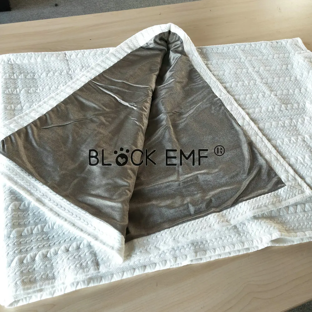 Factory Price 100% Silver Fiber  Fabric Emf Protection Anti Radiation Blanket