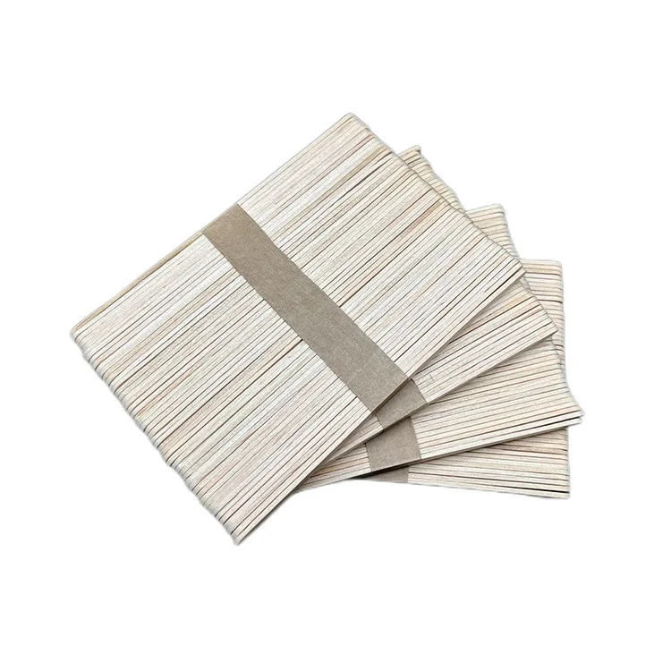 China Design Wholesale Disposable Wooden Colored Ice Cream Stick With Round Bar