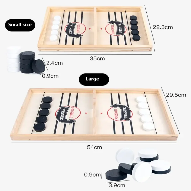 Fast Sling Puck Board Game Interactive Table Hockey & Foosball for Adults & Children Educational Toys Winner Games