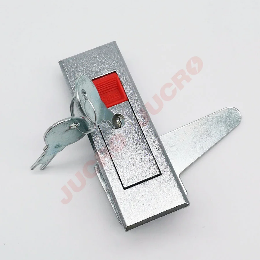 DL720-1H Fire Hydrant Cabinet Door red Push Key Lock push button latch swing handle  plane door lock for cabeint