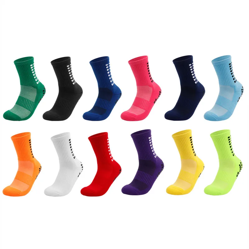 Wholesale Black Custom Brand Grip Sports Basketball Sock Anti-slip Breathable Soccer Socks