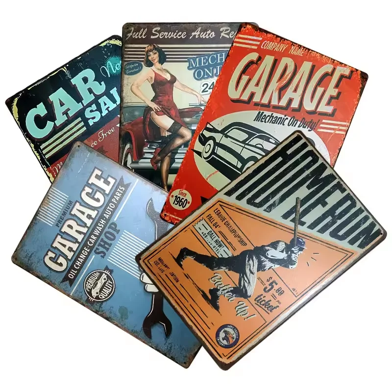 Custom Metal Tin Sign Aluminum Retro Vintage Bar Tin Sign  DecorationVintage Metal Poster Funny Metal Sign