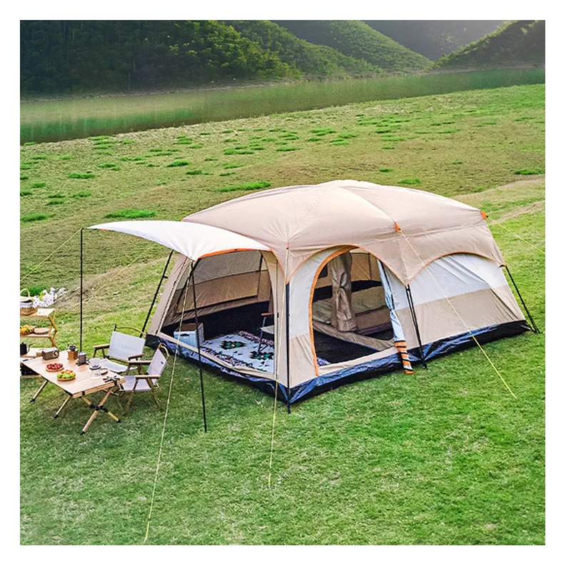 2024 Automatic Glamping Tent, Manufacturer Reasonable Price Canvas Hiking Tent/