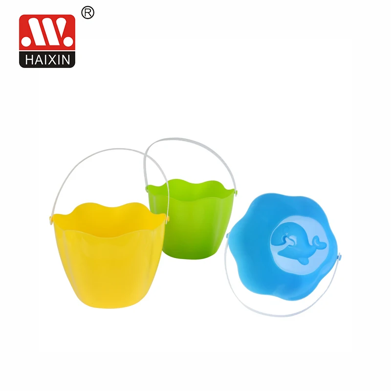 HAIXING 2.8L Child Kids Beach Decorative Plastic Bucket