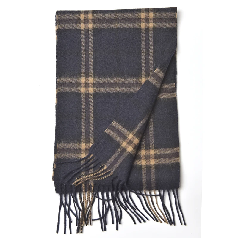 Унисекс индивидуальный заказ inner mongolia оптовая продажа от производителя; Овечья шерсть шарф в клетку с бахромой