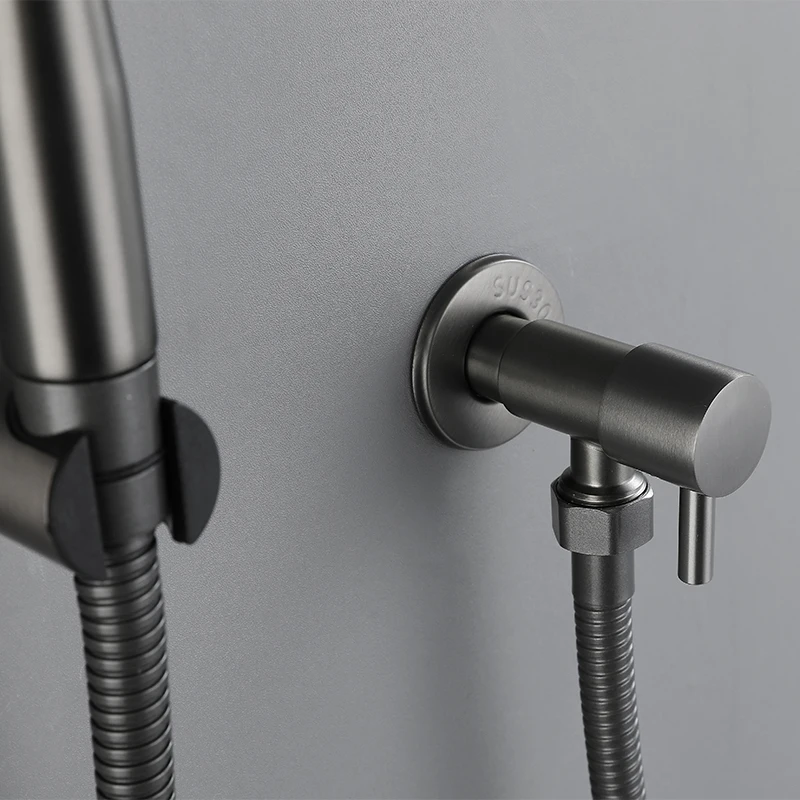 Personal Hygiene Gray Hand Held Bidet Toilet Sprayer Set Women Shower Sprayer Spray Gun Bidet