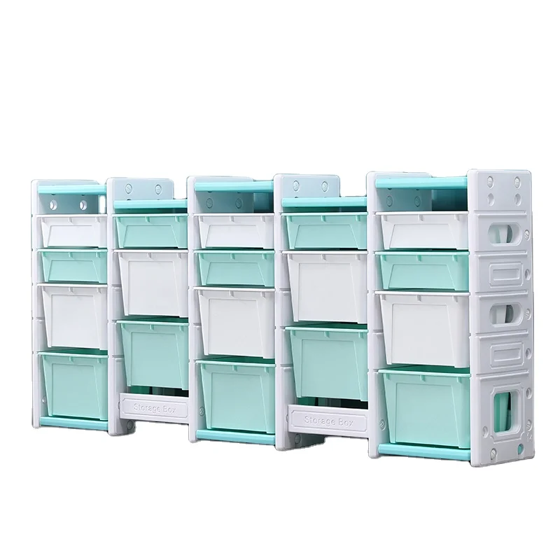Обновленный пластиковый шкаф для хранения детских игрушек для дома и школы