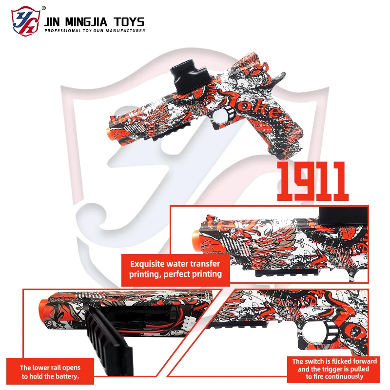 Гель-пистолет-бластер m1911 пистолеты игрушечные бластер мягкие пули