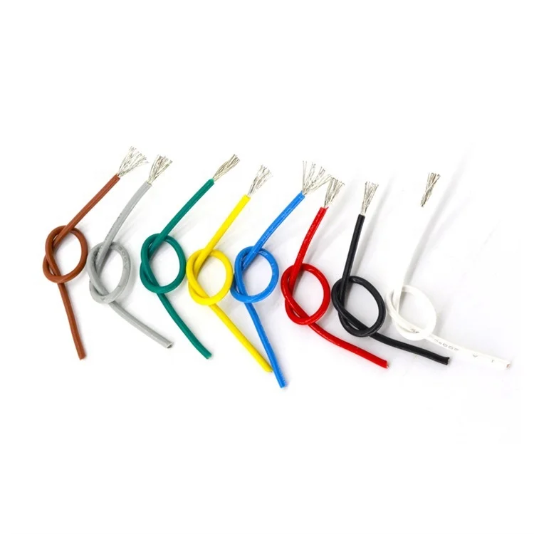 Customized High Temperature Wire Cables Fep/pfa Single Core Wire High Temperature Silver Coated Copper Wire