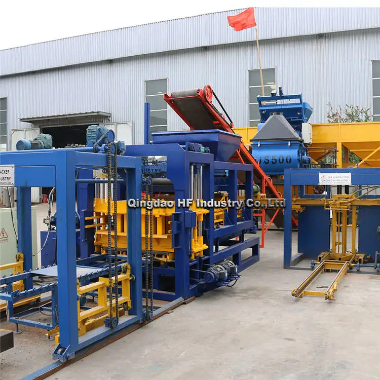 concrete block making machine alibaba QT7-15 fully automatic hollow block machine quotation