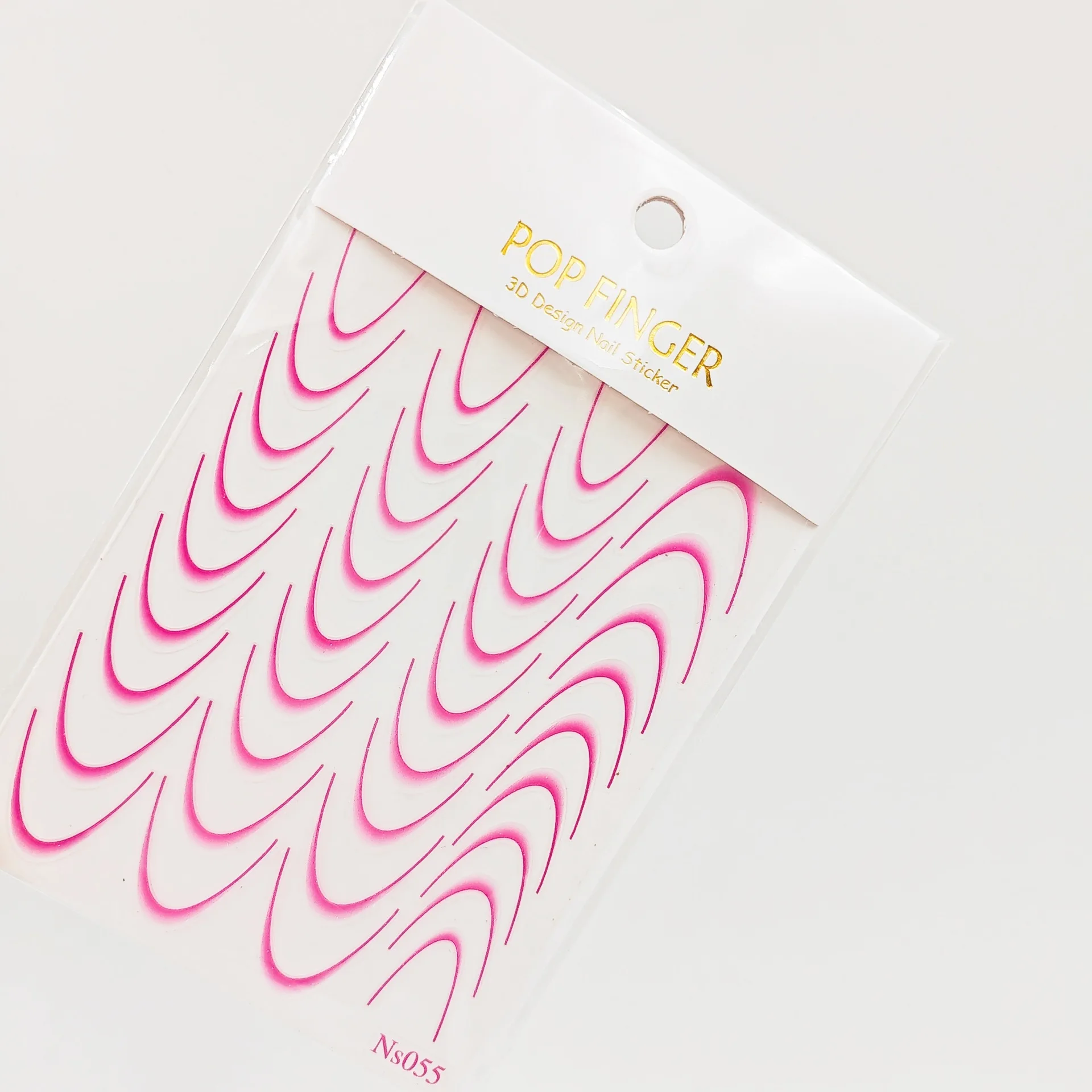 C510 SAFENG V-shape French Nail Decals Self-adhesive V Half Moon French DIY Nail Art Stickers Decals For Nail Art Decoration