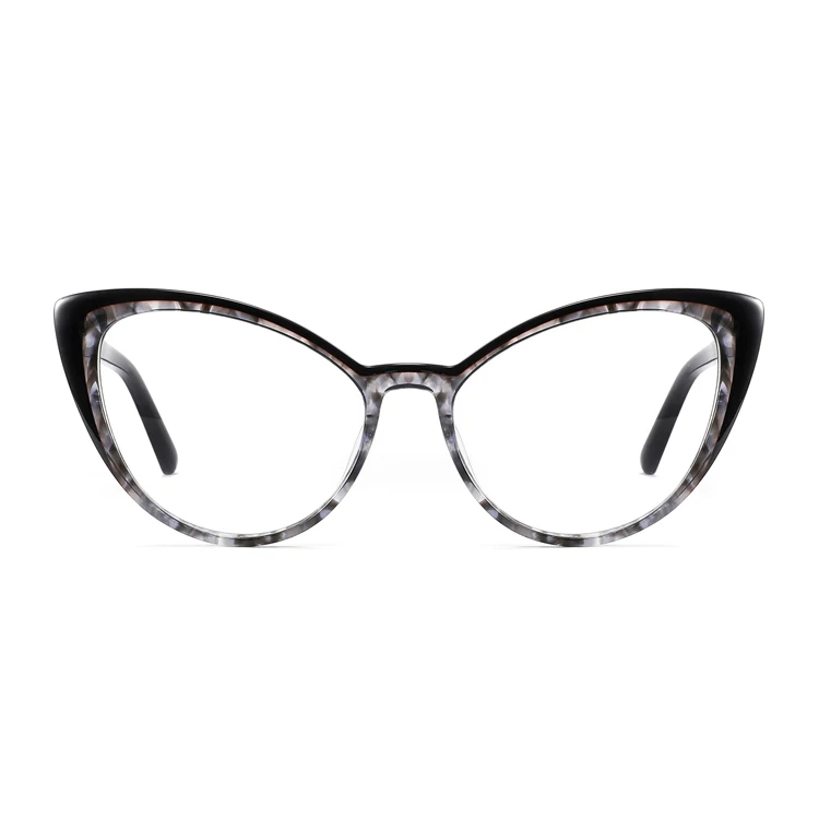 Oversized Spectacles Clean Cat Eye Eyewear Acetate Eyeglasses For Women
