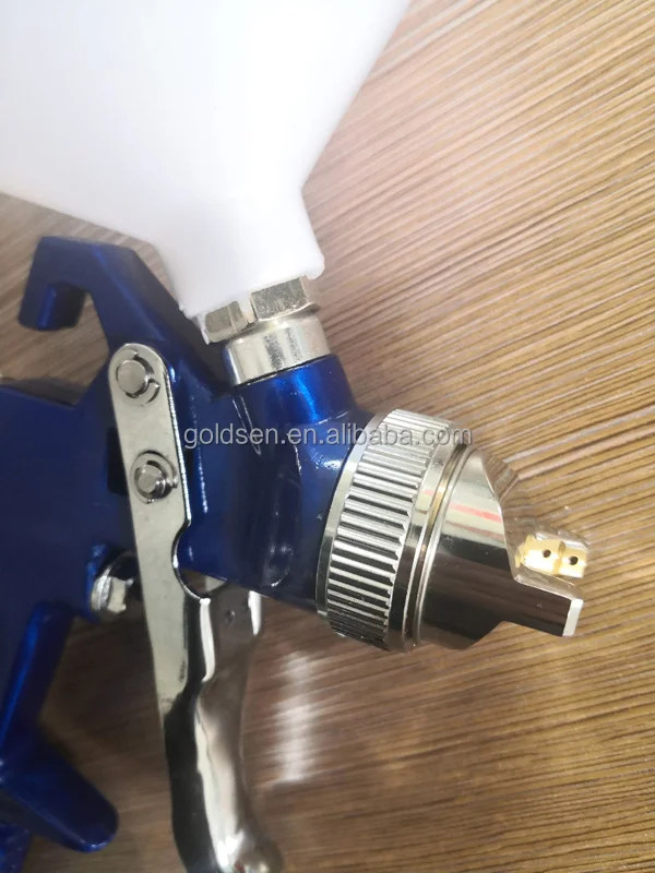 1.4mm 600cc Cup Cheap Hand Held Pneumatic Airless Sprayer Air Blue Colour Sprey Gun Paint Spray Gun Painting Car LVLP H827