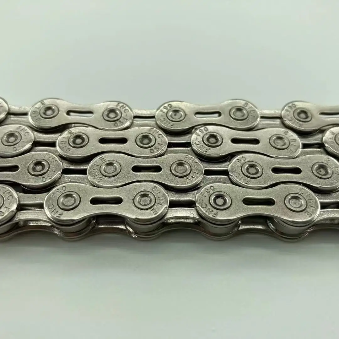 high quality silvery half hollow 9 speed antirust stainless steel bike bicycle chain
