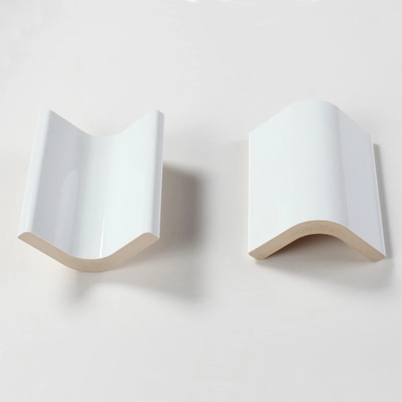 black and white green pink color ceramic tile trim corners edge cover tile curved tile edge trim