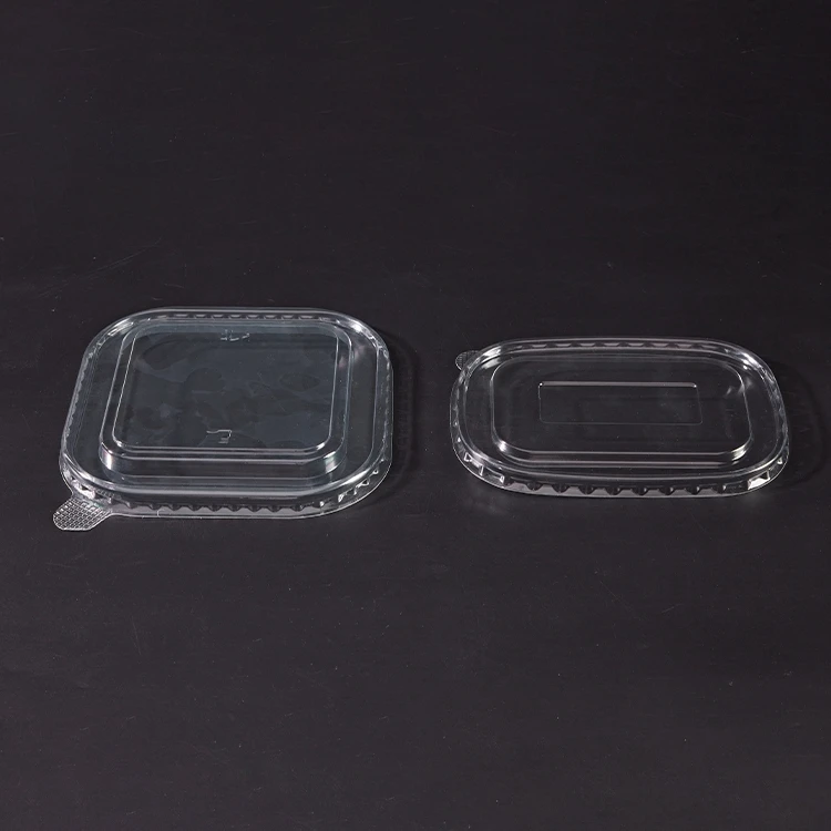 Disposable Cup Cover Hot And Cold Drink Plastic PP/PET Cover Lids PET paper bowl Disposable Bowl Cover food container lid