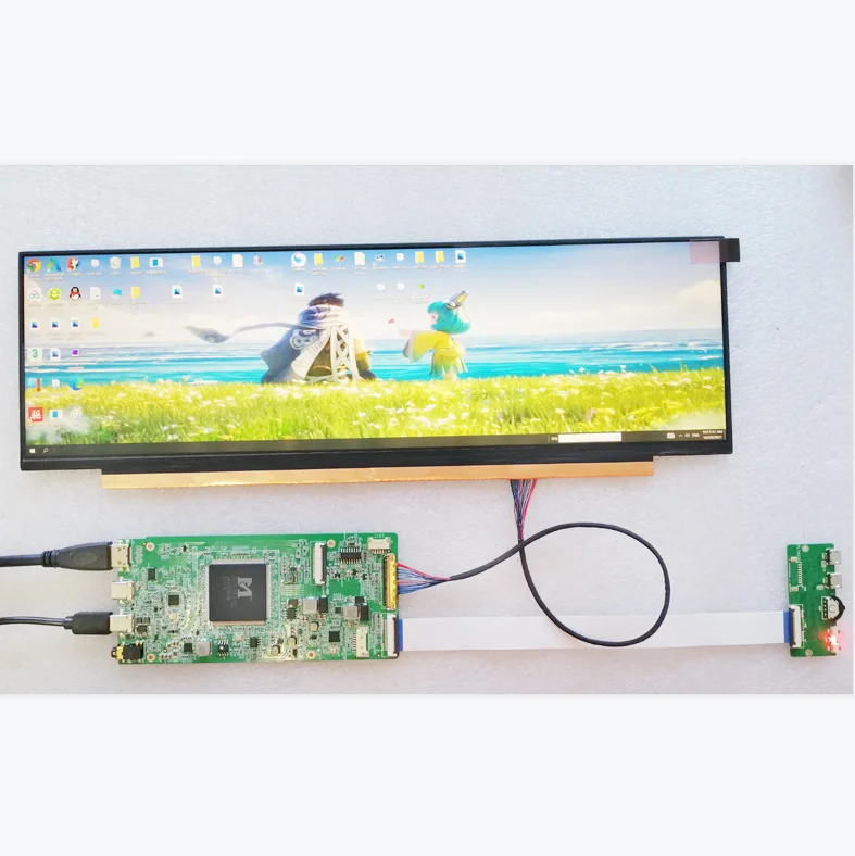 NV126B5M N42  thin design ultra wide LCD 12.6 inch in high brightness comes with type C lcd controller board