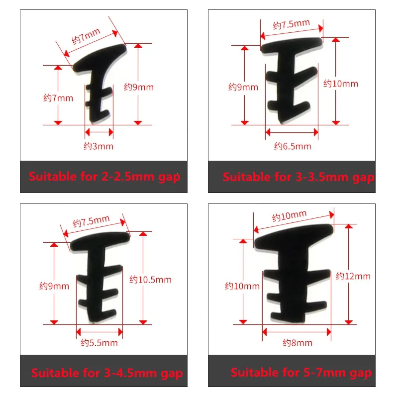 JYD Epdm Strip Door And Window  Sliding Door Silicone Rubber Seal Strip