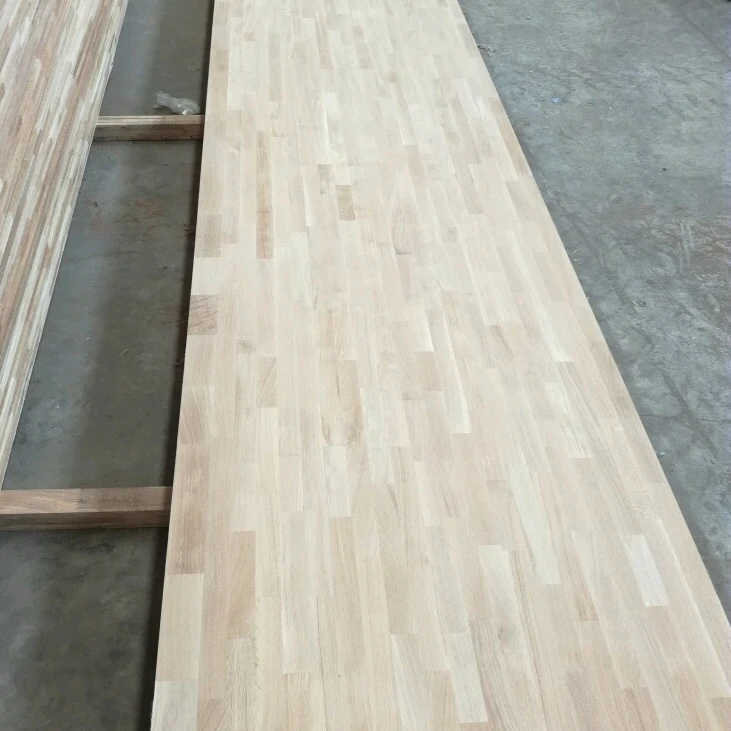 AA Grade 3Mm-50Mm Thickness Elm Edge Glue Wood Finger Joint Board FSC E0 E1 Furniture Wood Block Finger Joint Board