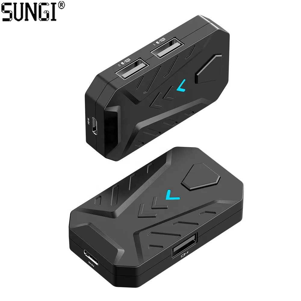 Mobile Gamepad Controller Bluetooths Gaming Converter Keyboard and Mouse Game Converter for Android FPS Wired Cable