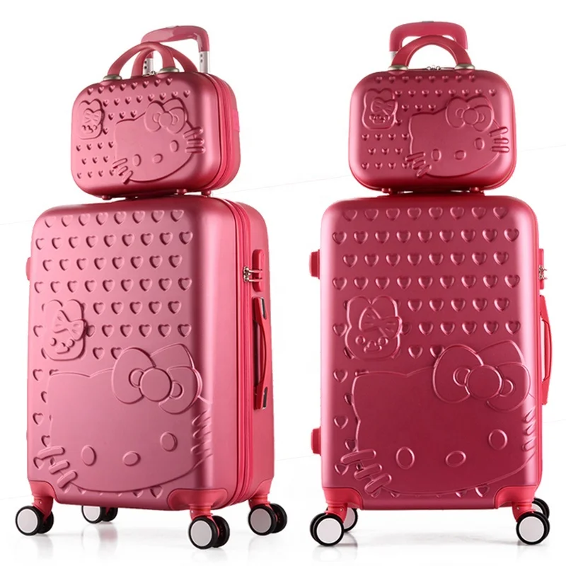 wholesale 28 inch ABS PC pretty trendy travel luggage bags custom kids luggage sets