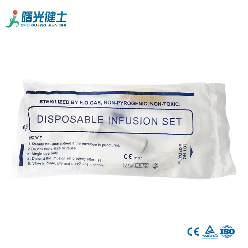 Медицинское оборудование для инфузии 20 капель инфузионный набор для введения гравитации инфузионный набор для внутривенного введения
