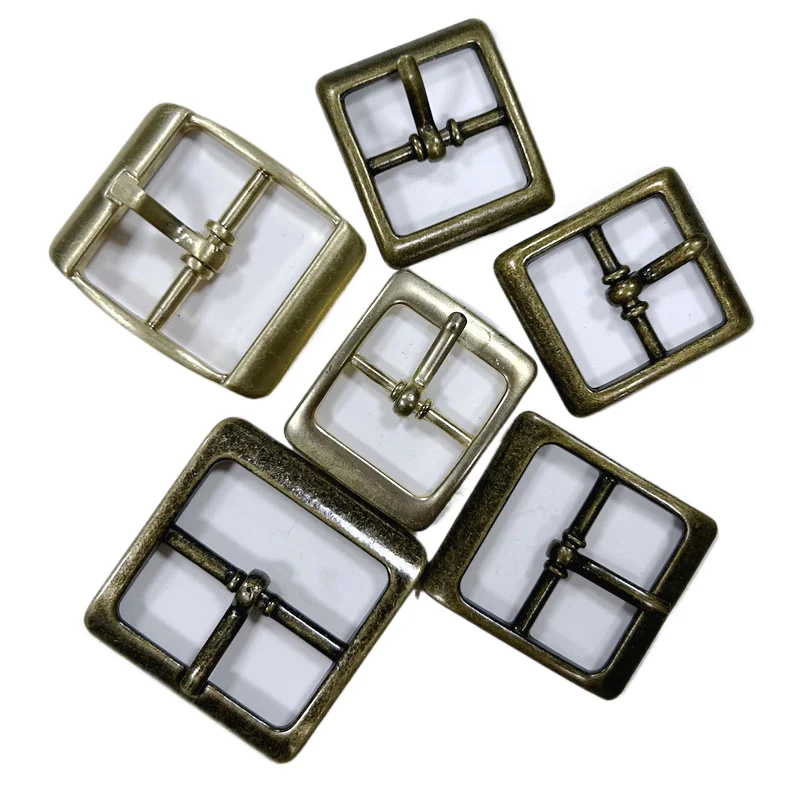 biankang leather sandals adjusting metal luggage small belt head square Japanese alloy manufacturers