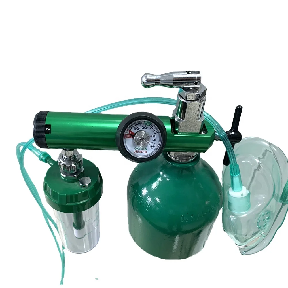 HG-IG 2.5L Portable Empty Medical Oxygen Gas Cylinder ,Oxygen Tank with bag a whole set