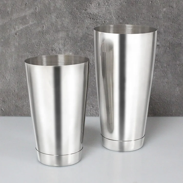 Professional Barware Stainless Steel 2-piece Set Cocktail Boston Shaker