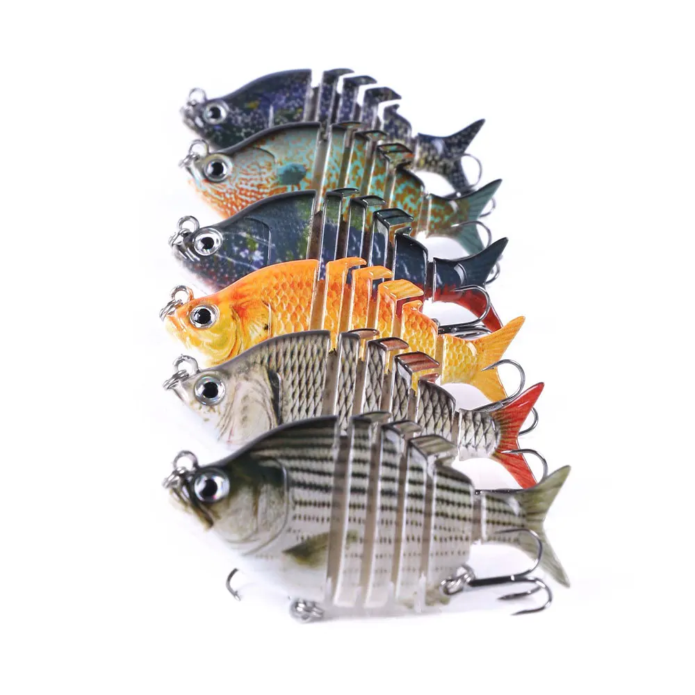 Auto Electric Lure Bait Robotic Swimming Wobbler Fishing Lures For 4-segement Swimbait Usb Rechargeable Flashing Led Lures