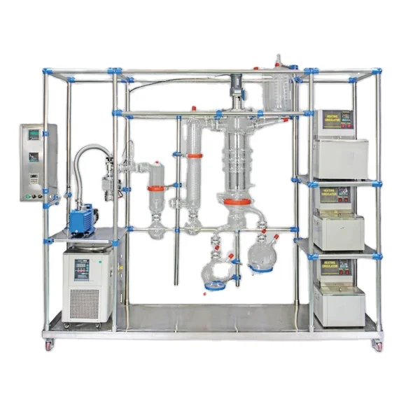 high efficiency short range molecular distillation unit system with short path evaporators Widely Used Chemical Machinery
