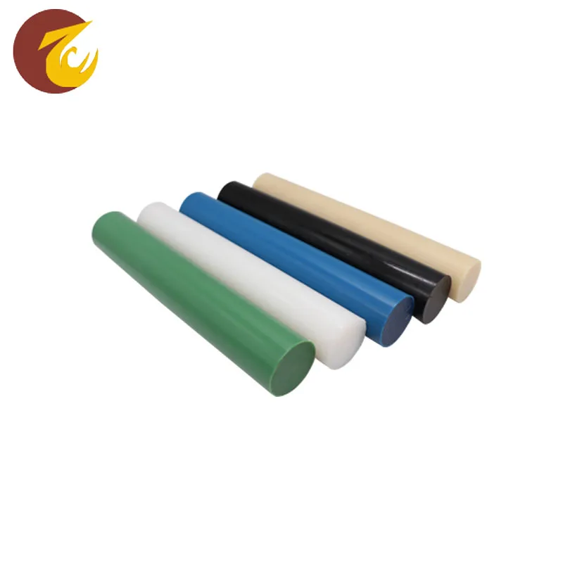 Inexpensive long life round 6mm-400mm thickness customized color threaded nylon rod