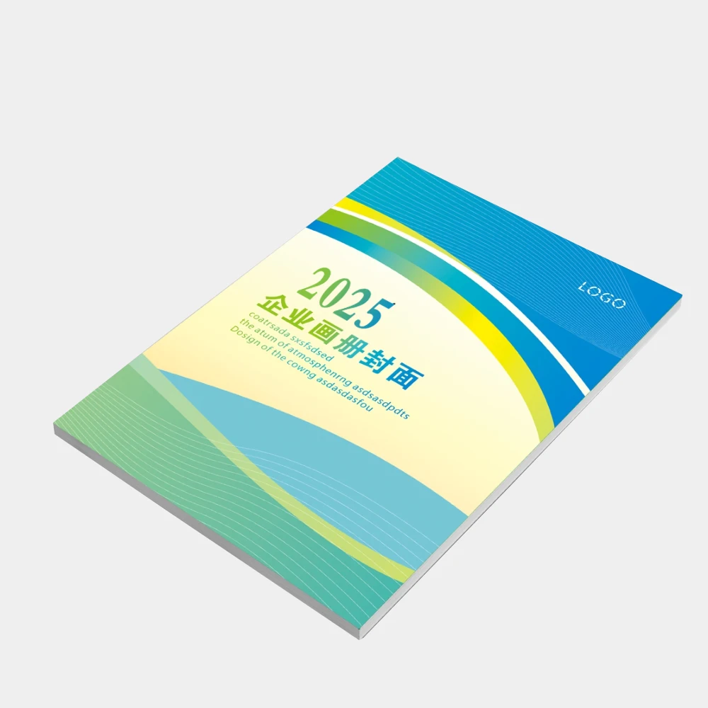 Custom Logo 50-Page Catalog Brochure Printed on Duplex Board Perfect Binding Booked Product Type