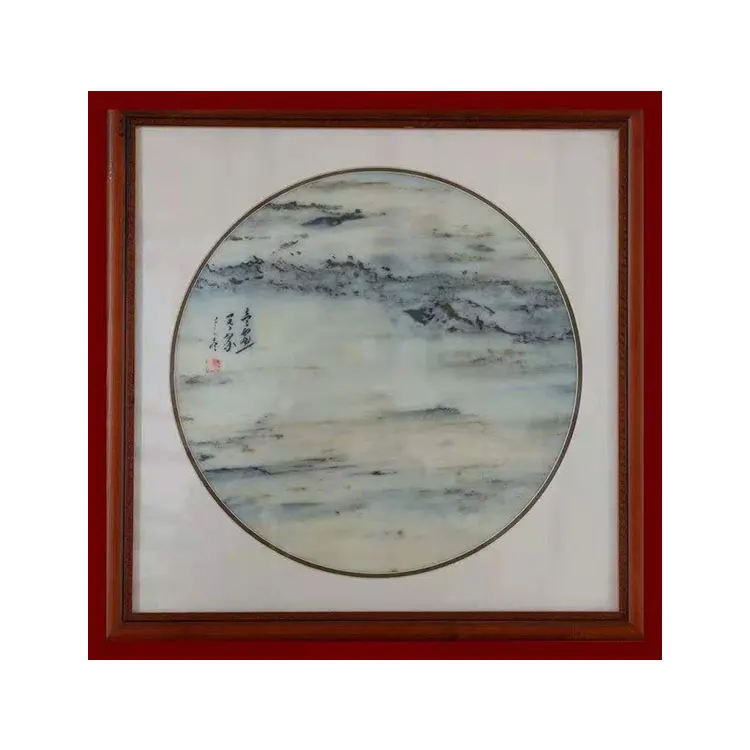 Manufacturers Wholesale Wooden Frame Natural Stone Material Stone Crafts