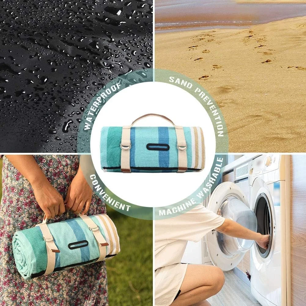 Beach mat camping mat portable waterproof outdoor Climbing Other Mattress Closed Foaming Automatic Inflatable Picnic Blanket
