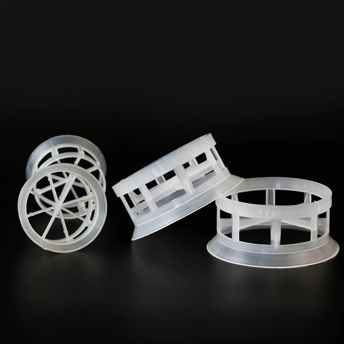 50mm 76mm Plastic Cascade Mini Ring Plastic Random Packing For Chemical Tower