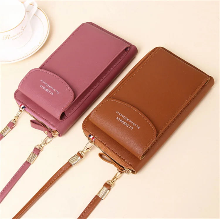 2023 Fashion Double-Layer Mobile Phone Bag Wallet Mini Crossbody Bags Cross Body Sling Bag